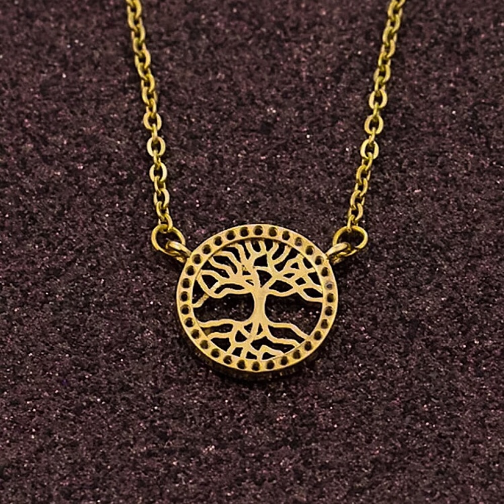 ⚜️𝟯𝟬%𝗢𝗙𝗙 𝗯𝘂𝗻𝗱𝗹𝗲𝘀 𝟯+⚜️ NEW CZ Tree of Life Charm Classic Necklace - Picture 7 of 12